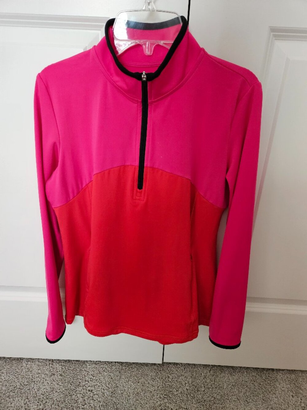 T By Talbots Pink/Red Activewear Top